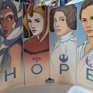 Karen Hallion 2023 Star Wars Celebration Poster with Iconic Characters